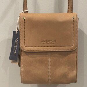 NEW American Leather Co. NWT Leather Kansas Crossbody Bag NWT